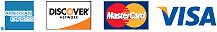 American Express, Discover, MasterCard, VISA
